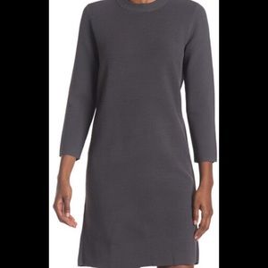 Club Monaco ribbed 3/4 sleeve dress